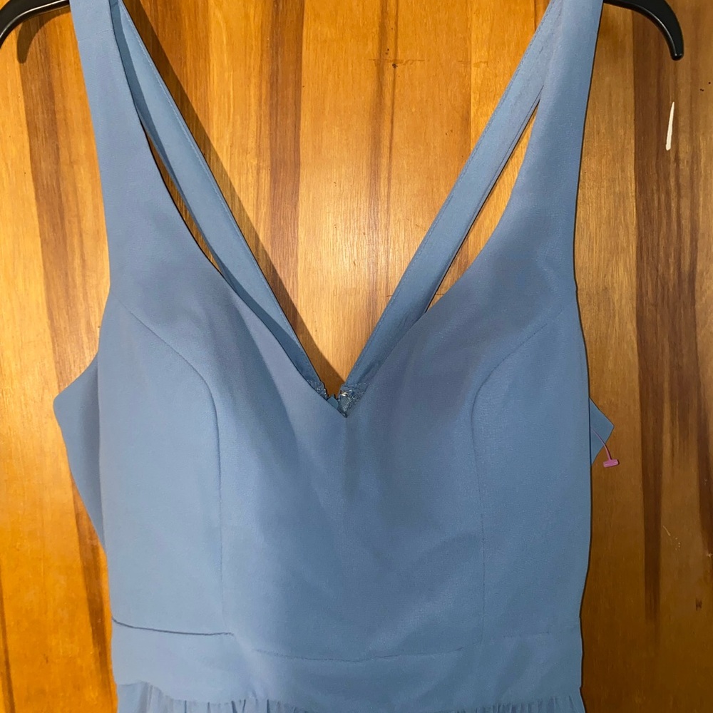 Blue bridesmaid dress